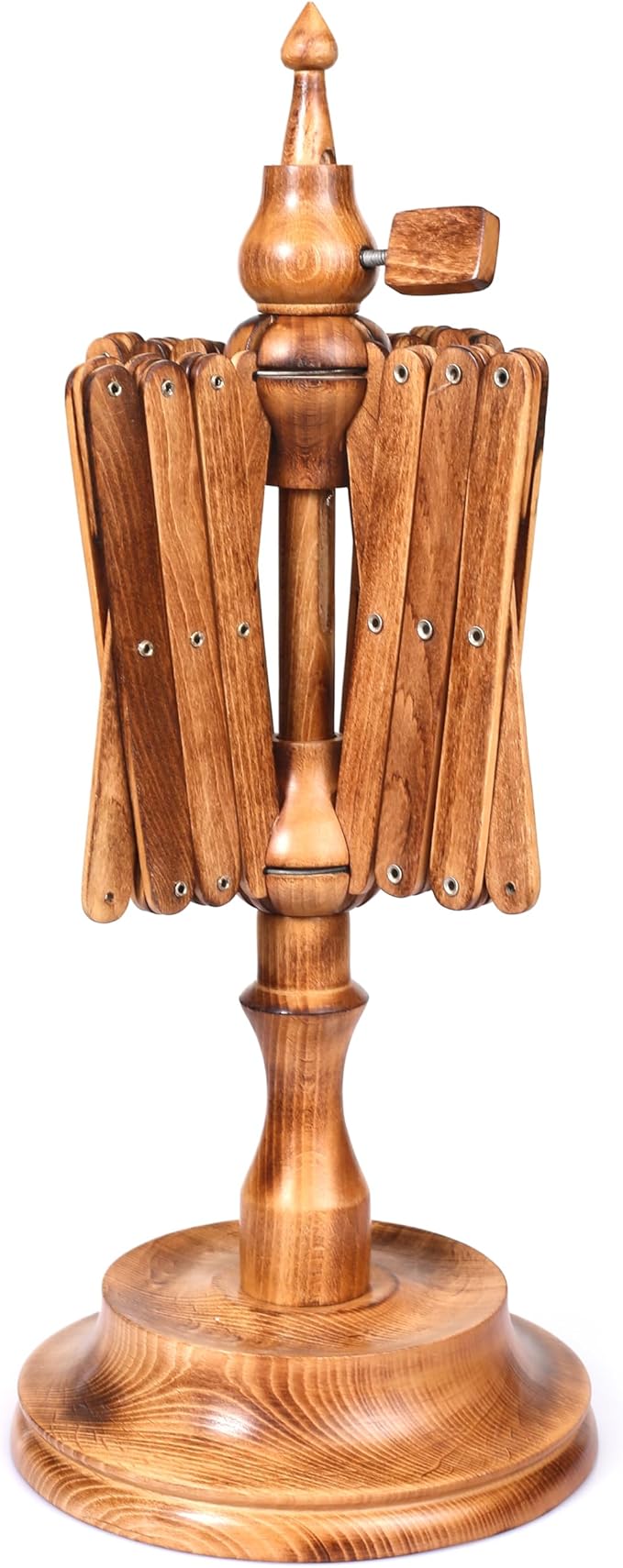 Wooden Table Top Yarn Swift, Antique Beechwood Crocheting & Knitting Craft Accessory for Yarn Winding, Handcrafted Beechwood Swift for Knitters & Crafters
