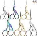 Vintage Stork Shape Sewing Scissors Stainless Steel Tailor Scissors Sharp Sewing Shears for Embroidery, Craft, Art Work & Everyday Use (6, Multicolour)