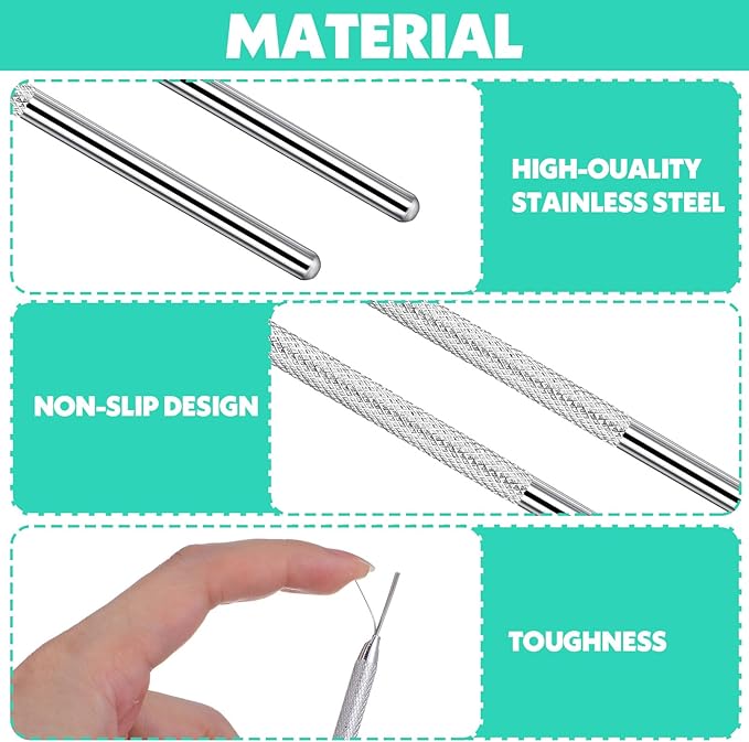 10 Pcs Needle Tools for Clay, Clay Modeling Tools, Seven Needles Wire Texture Tool, Sculpting Ceramics Pottery Carving Tool for Ceramic Polymer Pottery Sculpting, Texturing, Modeling