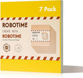 ROBOTIME 7-Pack Double-Sided Colored Basswood Sheets 1/8" - 12 x 12 x 1/8 Inch - Roller-Coated Solid Color 3mm Craft Wood Boards for Laser Cutting, Engraving & Wood Burning - Yellow