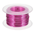uxcell 20 Gauge / 0.8mm Anodized Aluminum Wire for Jewelry Craft Making, 102 Feet Bendable Flexible Wire for DIY Home Decor Gardening Sculpture, Rose Red