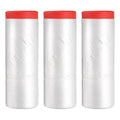 uxcell Pre-Taped Masking Film, 7.9ft x 66ft High-Tack Painters Tape Plastic Drop Cloth with High-Tack Painters Tape for Painting Protection Red 3Pcs
