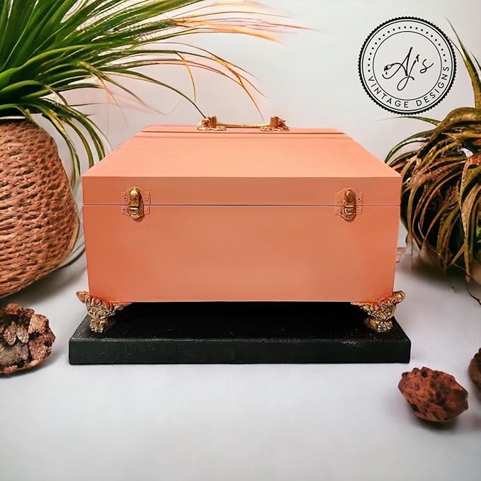 Dixie Belle Paint Company Chalk Finish Furniture Paint - Cottage Door (8oz) - Matte Dusty Coral Chic Chalk Mineral DIY Furniture Paint