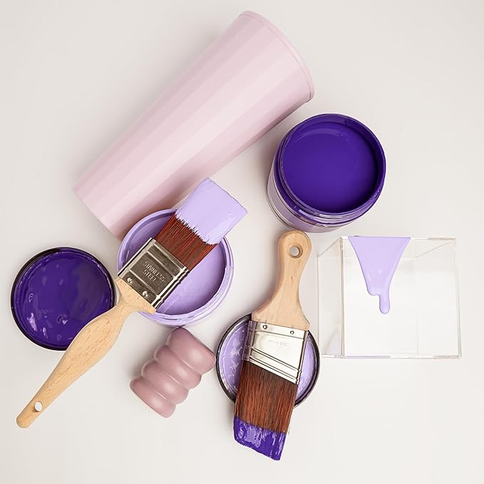 Dixie Belle Paint Company Chalk Finish Furniture Paint - Lucky Lavender (1 Gallon - 128oz) - Matte Pastel Purple Chic Chalk Mineral DIY Furniture Paint