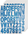 Starboling Letter Stickers,2 inch 8 Sheets Dark Blue Alphabet Sticker,Self Adhesive Vinyl Letter Stickers Mailbox Numbers,for Arts Crafts Outdoor Sign Poster Mailbox Sign Doors Mailboxes Car Truck