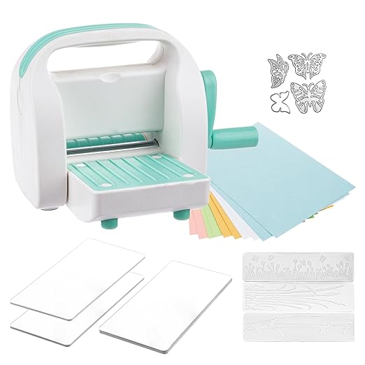 Mini Die Cutting and Embossing Machine for DIY Crafts 3.5" Feed Slot for 3" Paper and Other Materials