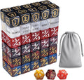 63 Pieces MTG Dice Counters Bulk Ability Keywords MTG Tokens Shield Life Counter 6 Sided Dice Set for MTG,TCG,Cards Gaming Accessories