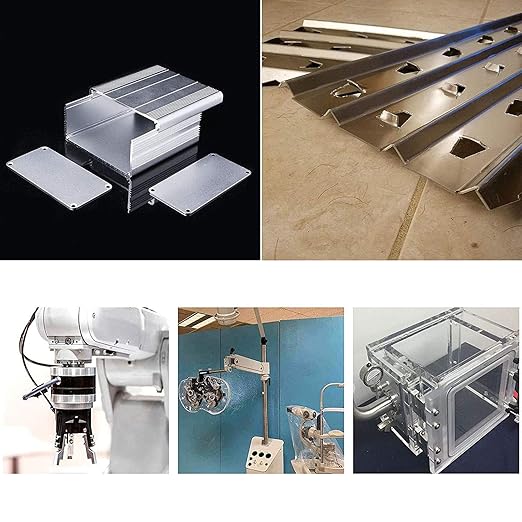 6061 T651 Aluminum Sheet Metal 12 x 12 x 1/4 (0.25”) Inch, Flat 6MM Aluminum Metal Plate for Crafting, Industrial, Double-Side Protective Film
