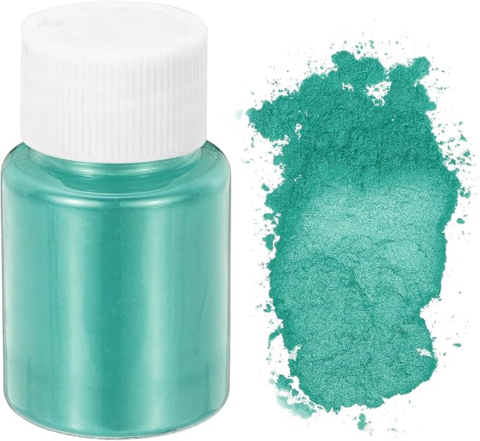uxcell 10g/0.35oz Cosmetic Grade Mica Powder, 600 Mesh Mica Powder Natural Resin Epoxy Pigment Powders for Casting Resin, Candle Dye, DIY Nail Polish and Lip Gloss, Bright Green