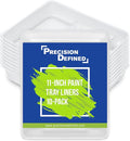 Precision Defined Paint Trays, Paint Roller Trays Liner, Plastic Paint Pan for Roller Brushes, Painting Tray for Painting with Deep Paint Pocket (Paint Tray Liner (10-Pack), 11-inch)