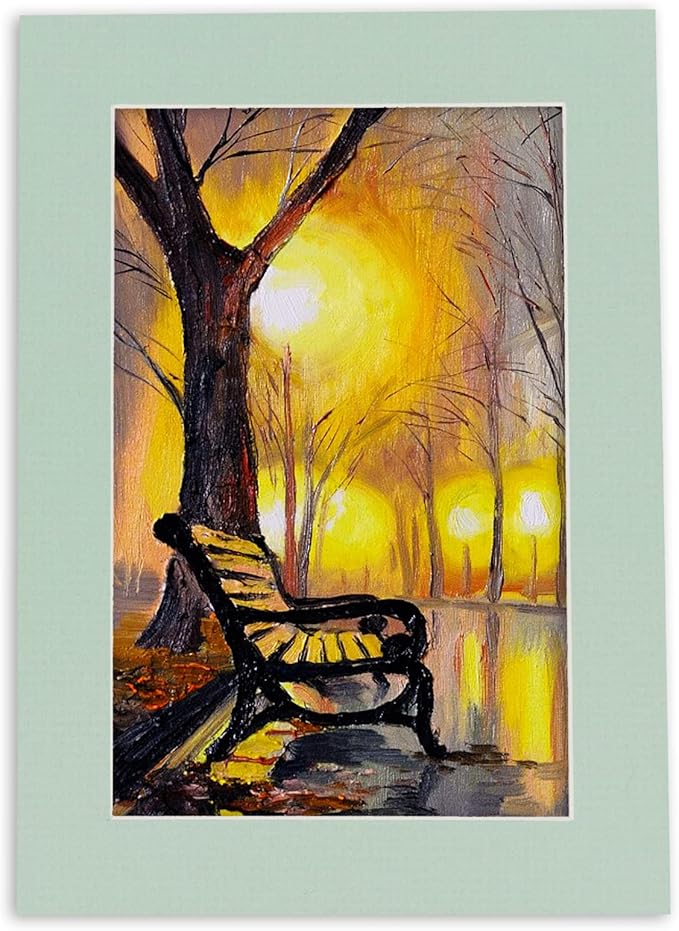 5x7 Mat for 8.5x11 Frame - Precut Mat Board Acid-Free Honeydew Green 5x7 Photo Matte For a 8.5x11 Picture Frame, Premium Matboard for Family Photos, Show Kits, Art, Picture Framing, Pack of 1 Mat