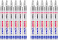 Silver Paint Markers, 12 Pack Oil-Based Waterproof Quick Dry Permanent Paint Pen Set for Rocks Painting, Wood, Fabric, Plastic, Canvas, Glass, Mugs, Metal, Tire, Stone, DIY Craft