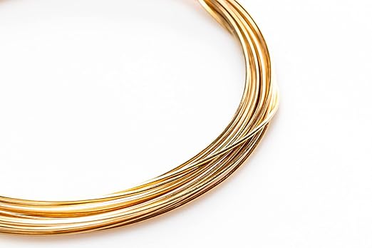 30 Gauge, Jeweler's Brass Wire, Red Brass, Round, Dead Soft, CDA #230 Alloy Jewelry Grade Made in USA - 5FT by CRAFT WIRE
