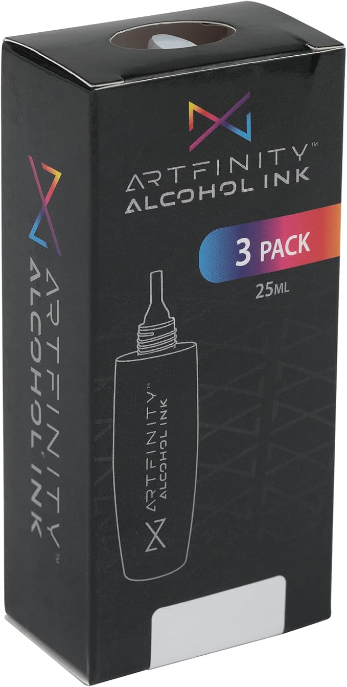 Alcohol Inks 3 Pack - Vibrant, Professional, Dye-Based Alcohol Inks for Artfinity Alcohol Markers, Artists, Drawing, & More! - Primary Red