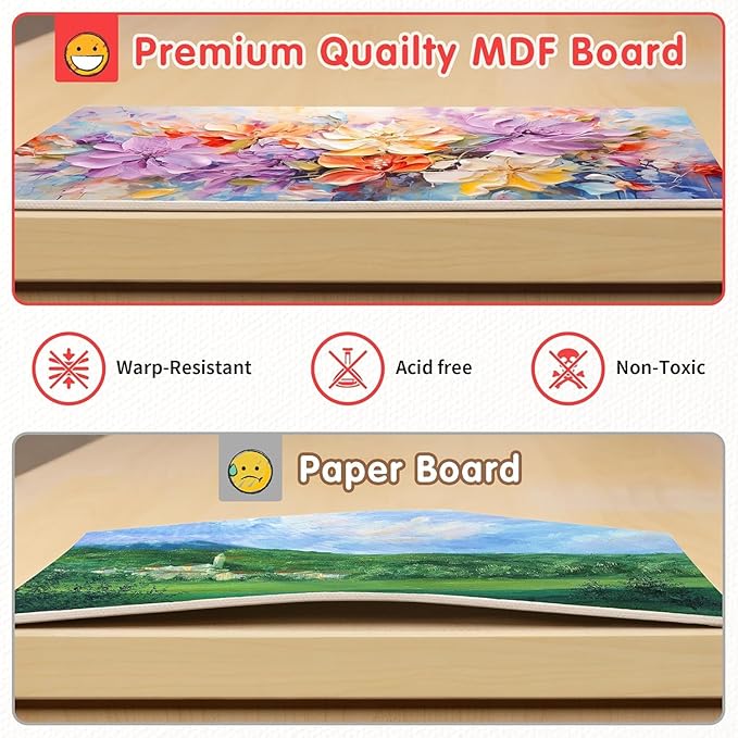 FIXSMITH Canvas Boards for Painting 9x12 Inch, Super Value 24 Pack Paint Canvases, White Blank Canvas Panels, 100% Cotton Primed Canvas for Painting, Painting Art Supplies