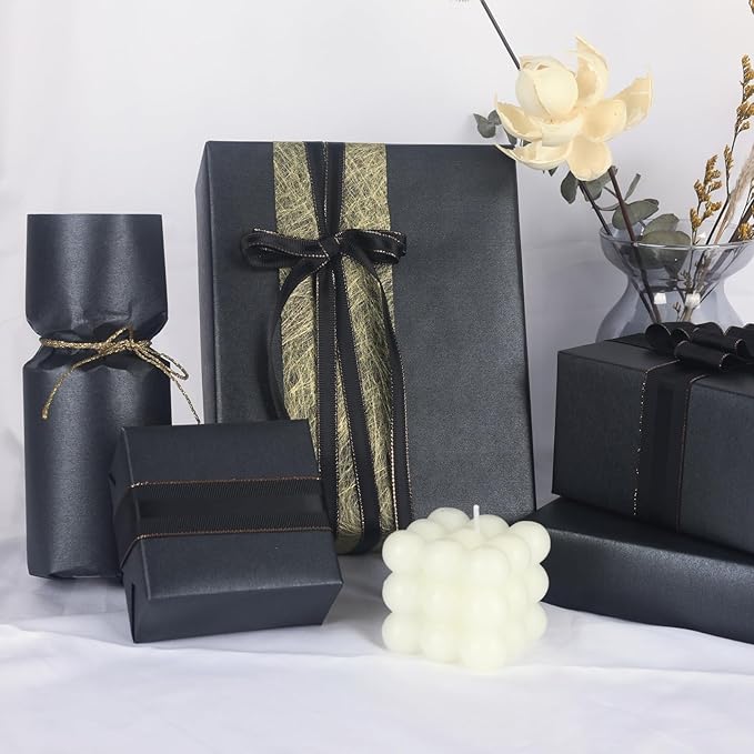 NESCCI Matte Wrapping Paper,Solid Color Pearly-Lustre Paper-3 Roll,17 Inches X 32.8 Feet Per roll.Gift Wrapping Paper,Perfect for Wedding,Valentine's Day,Birthday, Christmas,Baby Shower.