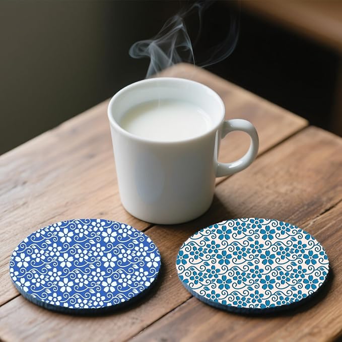 CHGCRAFT Vine Small Flowers Pattern Polymer Clay Texture Sheet Plant Leaves Silicone Texture Mat for Polymer Clay Making Earrings Jewelry DIY Crafts 5.5 × 5.5 Inch