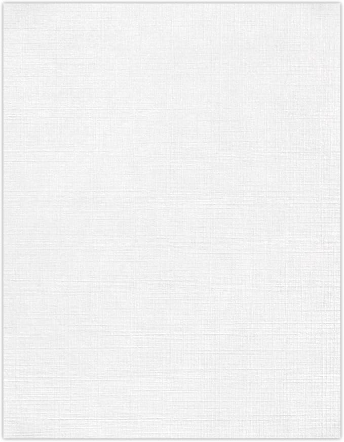 LUXPaper 8.5" x 11" Paper | Letter Size | White Linen | 24lb. (60lb. Text) | 500 Qty