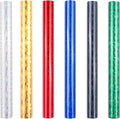 CYFUN DESIGN Transfer Foil Rolls Kit for Foil Transfer, 6 Assorted Colors, 5in x 9.84ft Long, Hot Stamping Machine,DIY Scrapbooking Cardstock Decor