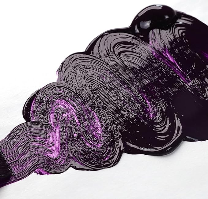 OPEN Slow-Drying Acrylics by GOLDEN, Permanent Violet Dark, 5 fl oz. tube, Professional Acrylic Paint, Transparent