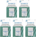 SCHMETZ Microtex Sharp Sewing Machine Needles - Quilting & Topstitching Supplies, Size 80/12, 5-Needle Card, Pack of 5