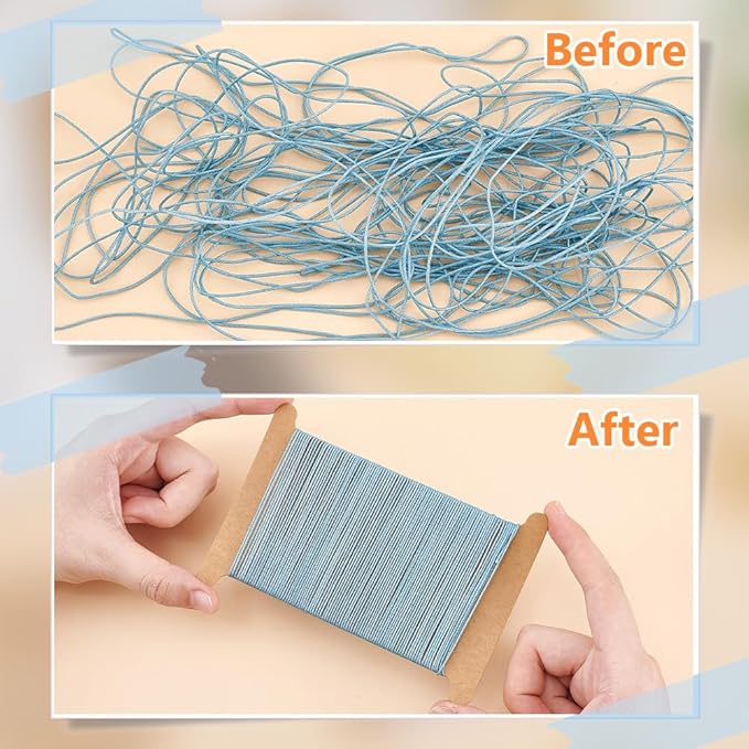 PH PandaHall 50pcs Ribbon Storage Organizer Cardboard Ribbon Spools Embroidery Floss Bibbon for Thread Holder Empty Yarn Bobbin for Cotton Thread Cross Stitch Craft DIY Sewing 5x3.5 Inch