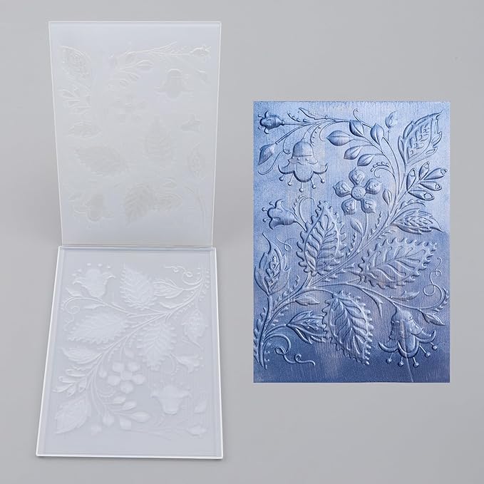BAOFALI 3D Morning Glory Embossing Folders for Card Making,Embossing Template Paper Card Embossing Stencil for DIY Scrapbooking Photo Album Card Paper Craft Decoration 6.3" L x 4.5" W
