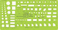 Pacific Arc Template: Pro Home Planner, 112 Openings, 1/8" Scale 5.125" x 9.75"