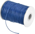 MECCANIXITY Waxed Polyester Cord, 1mm Diameter, 175 Yard, Dark Blue, Beading Cord, Crafting Cord