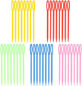 300 Piece Plastic Sewing Needle Set - Big Eye Safety Yarn & Crafting Needles - 3.54" Long - Ideal for Kids' Crochet, Darning & Handmade Projects - Random Color