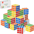 48 Pack Mini Puzzle Cubes Party Favors for Kids, 3x3 Mini Magic Cube Puzzle Prize Set for Kids School Rewards, 1.18inch Bulk Small Toys for Party, Birthday, Christmas Stocking