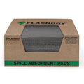 FlashDry - Universal Spill Absorbent Pads (100 Pads per Container) | 17.5” x 13.5” x 2mm Oil and All Purpose Premium Liquid Pads Packed in a Convenient Sturdy Dispensing Box (1)