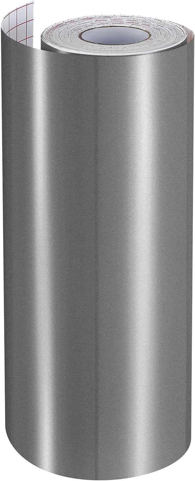 Ant Smart Adhesive Permanent Vinyl Compatible with Cricut Explore and Maker Series Without Cutting Mats, Create DIY Projects, Decals, Stickers & More (Silver, 13inch x 100ft)