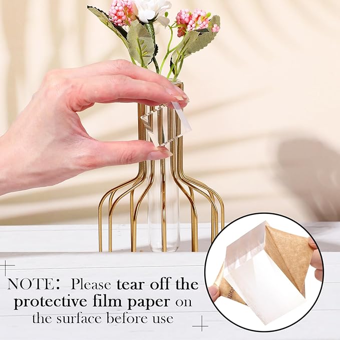 Remerry 8 Pieces Acrylic Display Block 1 x 1 x 1 Inch Clear Polished Acrylic Square Display Cube Block Stand Holder for Rings Jewelry Ornaments