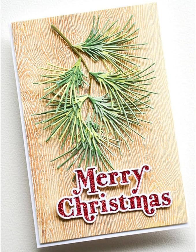 Metal Cutting Dies DIY Merry Christams Embossing Stencil Template Scrapbooking Card Making Mold Photo Album Arts Crafts Tools (Merry Christmas-8.9x8cm)