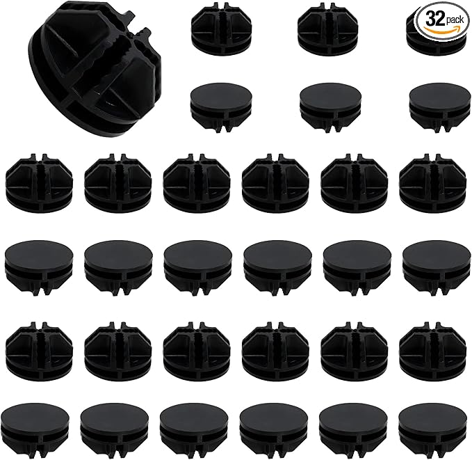 32 Pcs Black Plastic Connector, Wire Grid Cube Connector for Modular Closet Storage Organizer and DIY Wire Cube Storage Unit