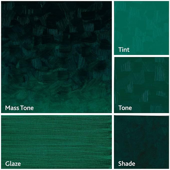 Tusc & Pine Artist Oil Paint - Phthalo Green, 40 ml, Non-Yellowing, Rich & Creamy Consistency, Maximum Pigment Load, Small Batch Milled Oil Paints Made in the USA for Professional Artists