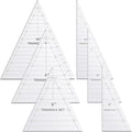 Kigley 3 Set Tall Triangle Rulers for Quilting 6 8 10 Inch Wedge Triangle & Wing Quilting Rulers and Templates Acrylic Quilt Templates for Sewing Layer Cake Patchwork Cutting Pattern DIY Craft