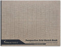 KOALA TOOLS | 2-Point Drawing Perspective Notebook (1 Unit) | 10.35" x 8", 60 pp. - Perspective Grid Graph Paper for Interior Design, Industrial, Architectural and 3D Design