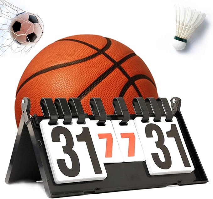 Portable Digital Scoreboard, Ping Pong Score Keeper Scoreboard for Tennis Soccer Football Sports, Sports Supplies Score Board for Games, Best Coaches Gifts Idea for Men, Boys