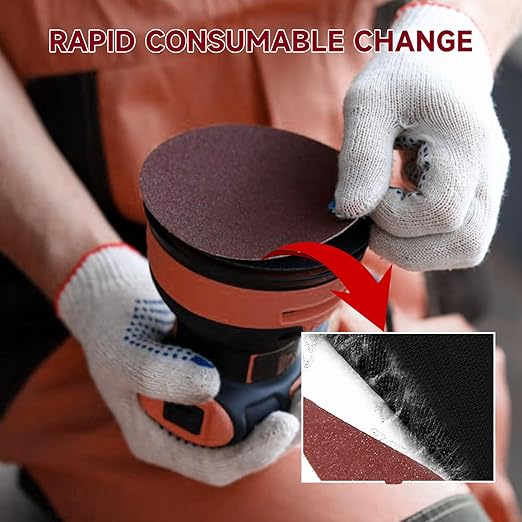 5 Inch 100 PCS Sanding Disc 1500 Grit,Hook and Loop Sanding Discs for Random Orbital Sander