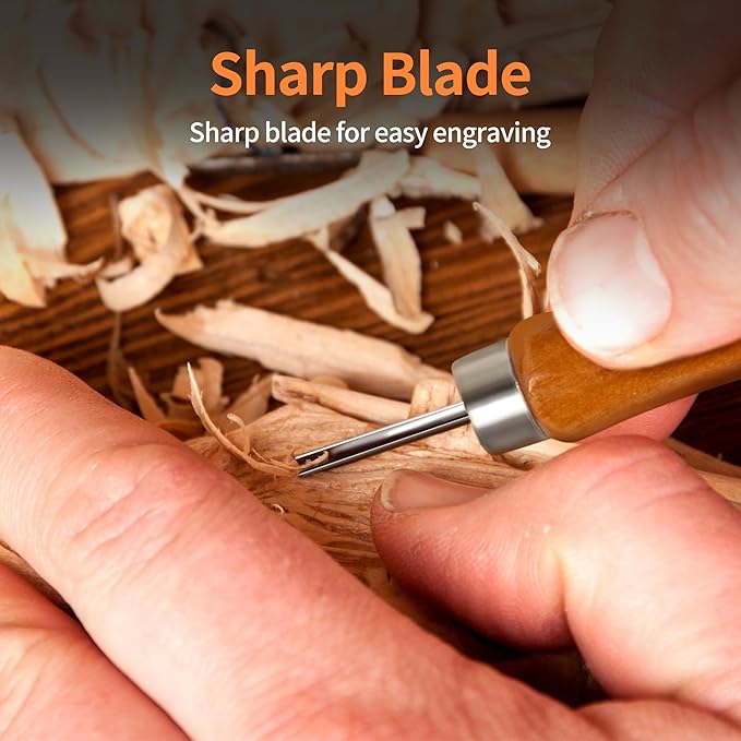 Wood Carving Tools Kit - 12 Pcs Super Sharp and Sturdy Wood Carving Knife Set for Beginners, Professionals, Hobbyists, Artists, and Sculptors - Multipurpose Sculpting, Soap Carving, Pumpkin Carving
