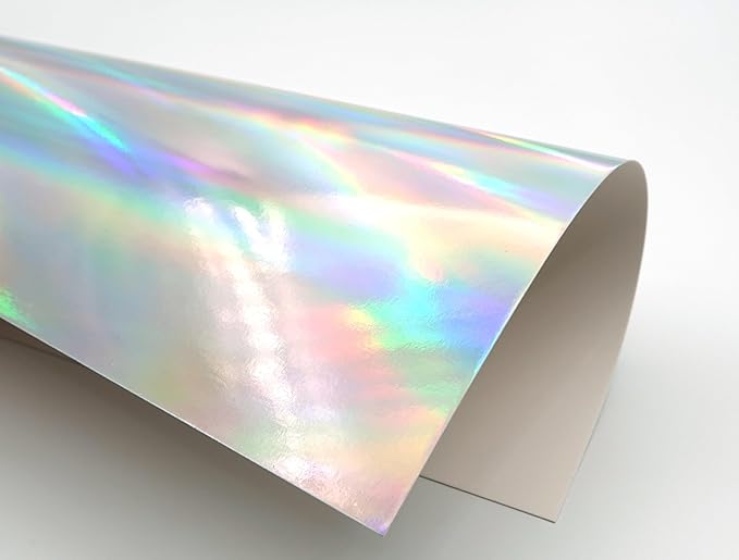TGXRZX Metallic Cardstock Paper,holographic cardstock,Size 8 "x 11" (250gsm),15PCS,Mirror Finish Gold Foil Board for Crafting,Invitations,and Decorations,Die Cut and Plotter,Card Making(Laser silver)
