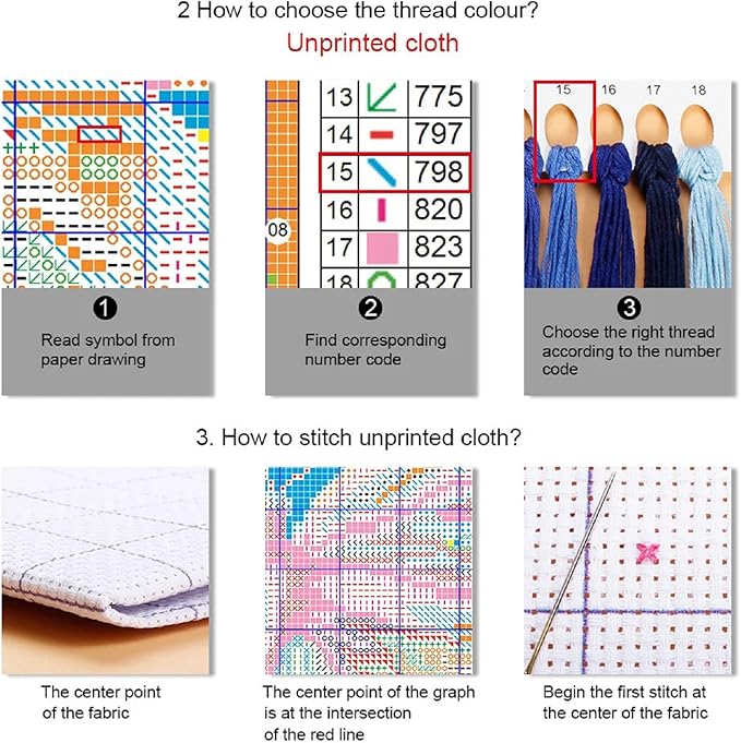 Foxdiviy Stamped Cross Stitch Kits for Beginners Full Range of Cross Stitching 11 CT Printed Cross Stitch Kits for Kids Adults Cross Stitch Patterns Needlepoint Kits-Owl Scenery 18x18 inch