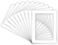 18x24 Mat for 12x18 Photo - Precut White on White Double Mat Picture Matboard for Frames Measuring 18 x 24 Inches - Bevel Cut Matte to Display Art Measuring 12 x 18 Inches - Acid Free ONE MAT