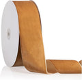 2" X 20 Yards Light Khaki Velvet Ribbon for Christmas Tree Wreath Decoration Handmade Crafts Ornaments Gift Wrapping & Bow Making