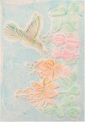 BAOFALI 3D Embossing Folder for Card Making,Hummingbird and Flowers Clear Plastic Texture Fades Embossing Folder Template for Scrapbooking and Other Paper Craft Album Stamps DIY Decoration