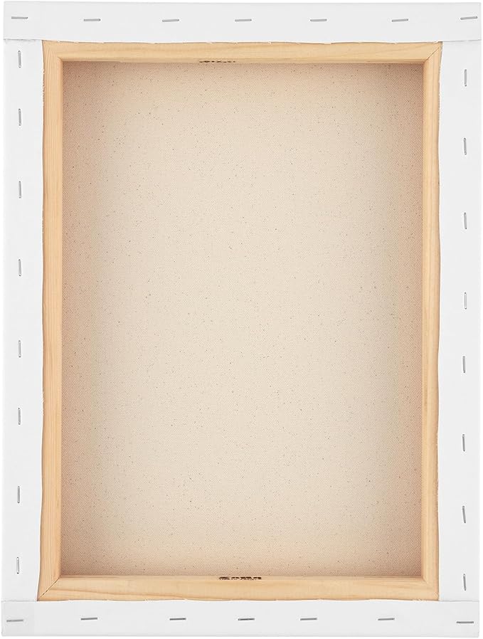 SoHo Urban Artist, 6x6 Heavyweight Stretched Cotton Canvas for Painting - 1.5" Deep- 3 Pack, Triple Primed, 100% Cotton Canvas, Archival, Universal Primed for Oil, Acrylic, Alkyd, Mixed Media