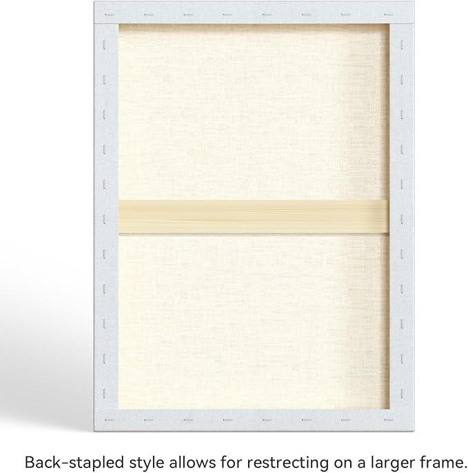 PHOENIX 18x24 Inch 2 Pack Artist Canvas - Large Stretched Canvases for Painting - 3/4 Inch Profile, 100% Cotton 11 Oz. Gesso Primed White Blank Professional Canvas Oil & Acrylic Paints