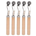 Oumefar 5Pcs Tracing Wheel Paper Perforator Tracing Wheel Serrated Tracing Wheel Serrated Tracing Wheel for Punching Marking, Sewing Tracing Wheel for Sewing Patterns